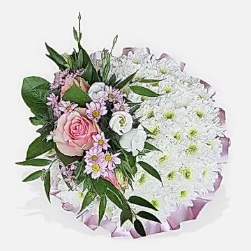 Pink and White Funeral Posy