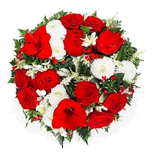 Roses and Chrysanthemum Funeral Posy