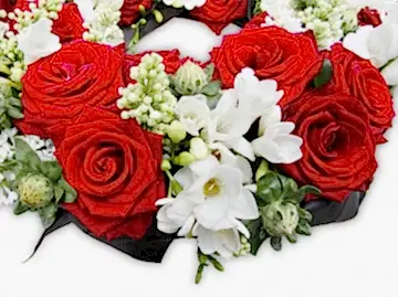 Red and White Wreath