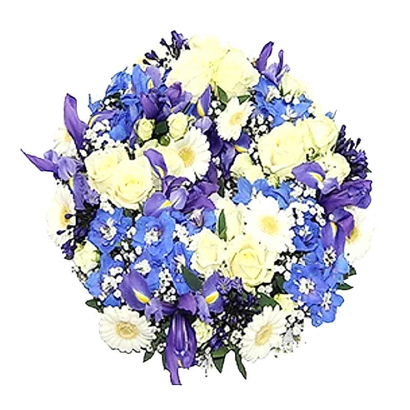 Classic White and Blue Posy