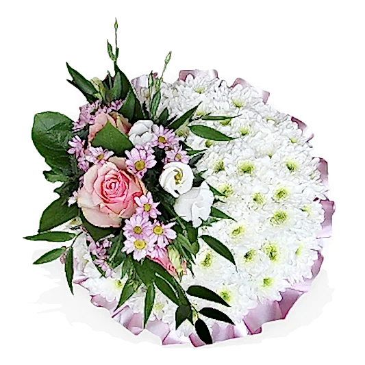 Pink and White Funeral Posy