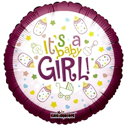 new baby girl balloon design