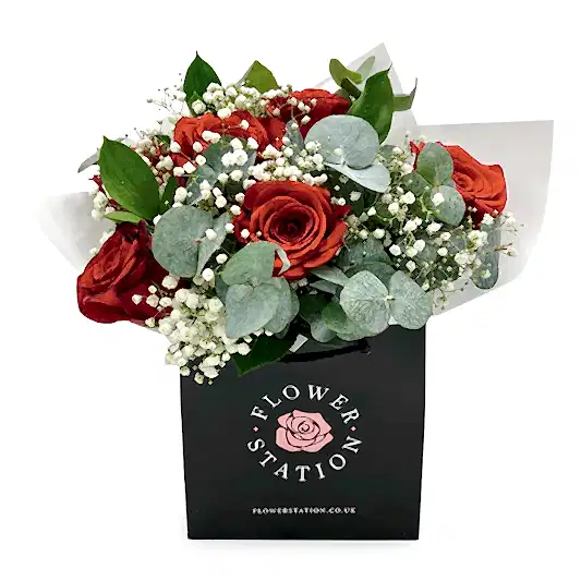 Red Rose & Gypsophila Bouquet