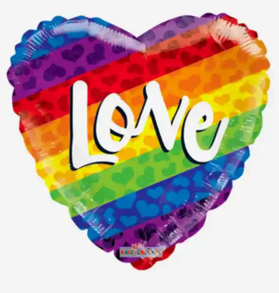 Rainbow Love Balloon (18 inch)