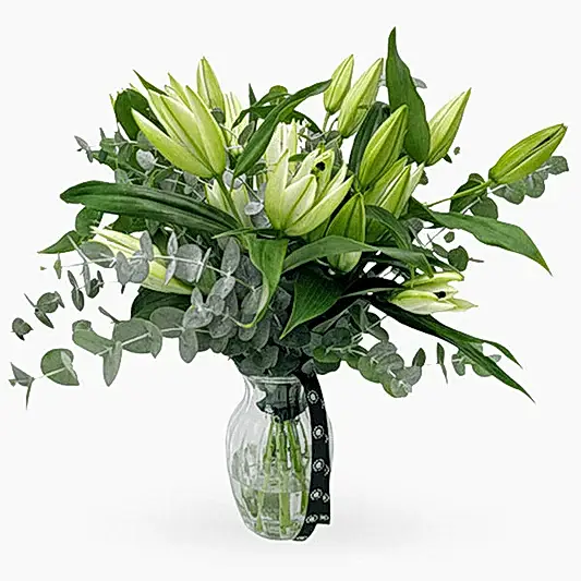 White Lilies in a Vase